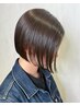 【TAKUYA指名】扱いやすさ◎ボブカット+艶カラー+5stepトリートメント¥10900