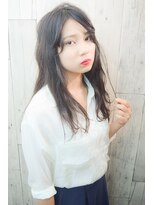 ラウンジ モリオ イケブクロ(Lounge MORIO Ikebukuro) 【morio池袋】スポンテニアス黒髪センターパートロング