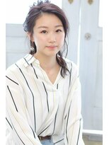 ヘアリゾート バレンタイン(hair+resort valentine)&nbsp;ウェット×ハーフアップ