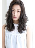 【Rose/京橋】暗めカラーでも透明感＿グレージュセミロング★★