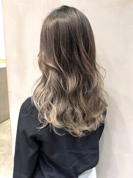 アルバム 銀座(ALBUM GINZA) ハイグラ_外ハネボブアッシュブラウンネオウルフ_ba279941