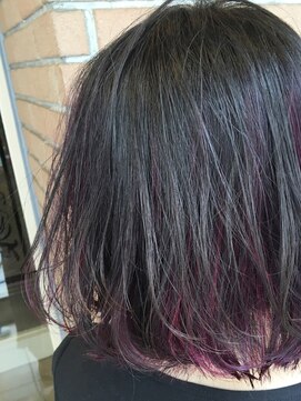 サロンドミルク 溝の口店(salon de MiLK) *ピンクパープルハイライト