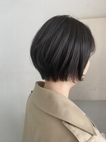 キャンバス バイ ネオリーブ 横浜西口(Canvas by neo.)&nbsp;まとまるミニボブ ふんわりレイヤー　ブリーチなしでグレージュ