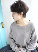 天神【BIRTH】ハンサムショート×ネイビーカラー