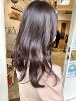 アミュレ(Amule)&nbsp;ラベージュココアブラウンフリンジウェーブ梅ヶ丘美容室髪質改善