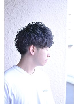 ブレイズ ザ サロン(BLAZE THE SALON) 美シルエット黒髪束感ゆるめパーママッシュ【BLAZE 大庭】