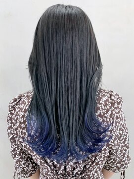 アイティーバイアルバム 松戸店(IT by ALBUM) ブルーグラデ_ショコラベージュボブルフベビーバング_ba340822