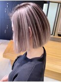 メルティカラーホワイトブロンドフェイスフレーミング_ba372441