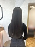 みんなの憧れヘア　黒髪ロングストレート　髪質改善美髪