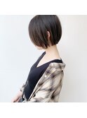 ショートボブ/ショート/抜け感、束感のある軽め質感