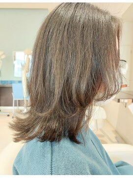 アメイジングヘアー 美沢店(AMAZING HAIR) レイヤーミディアム/レイヤーカット/シルキーベージュ