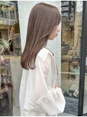 ブリーチなしダブルカラーベージュ 暖色ベージュ 落合