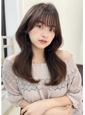 韓国前髪顔まわり×髪質改善グレージュカラーグレーベージュ