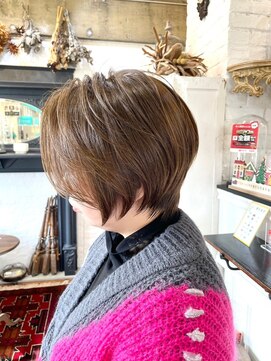 ボタニカル(BOTANICAL) 大人可愛いショートボブ丸みボブ小顔モカブラウン