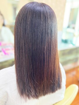 アークスヘアー 20代30代40代髪質改善カラーココアブラウン艶感ストレート