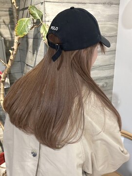 ヲタク(wotaku.) オリーブベージュカラーダブルカラーブラウンカラーブリーチ