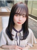 20代30代40代/オリーブベージュ大人かわいいセミロング