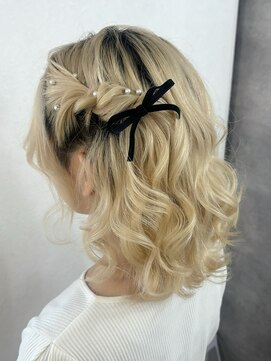 ヘアセット専門店 ナゴミ 渋谷店(nagomi) 大人っぽハーフツイン（ロブヘアー）