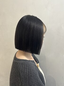 ガーデン ジングウマエ(GARDEN jingumae) 星華,デザインカラー,切りっぱなしボブ,ウェットヘアd1