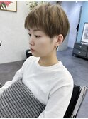 【Owll】石田学史オリーブベージュ刈り上げスタイル20代30代40代