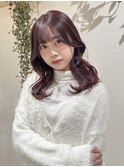 【ZEST中野/chihiro】こっくり可愛いワインレッド