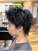 スパイキーパーマ/ツイストスパイラルパーマ/ミニウルフ/メンズ