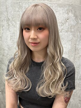 オルズ 渋谷(ALLZ) ミルクティーブロンド/ハイトーンケアブリーチダブルカラー渋谷