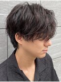 ビジネス 爽やか ニュアンスパーマ　ナチュラル 好感度ヘア
