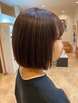 美容室ヒラトヤ 仙北店&nbsp;20代30代40代丸みショートボブ×ナチュラル×小顔×切りっぱなし