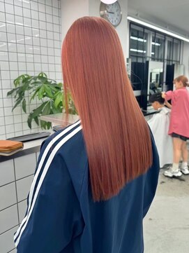 ジルスタジオ(JILL STUDIO) JILL STUDIO ハイトーンコーラルピンクカラー/ブリーチ/名古屋