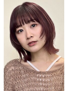 ガーデン 銀座(GARDEN) 顔まわりレイヤー/イメチェン/ミニウルフ/チェリーブラウン/銀座