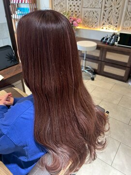ヘアリゾート粋 ティガ 池袋店(tiga) 艶髪/ブラウンレッド/ロングレイヤー