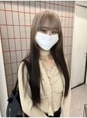 ホワイトグレージュ/デジタルパーマ/チェリーブラウン/渋谷