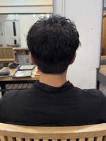 ファルベ(Farbe) スパイキーショート ブルーブラック フェザーパーマサーフカール