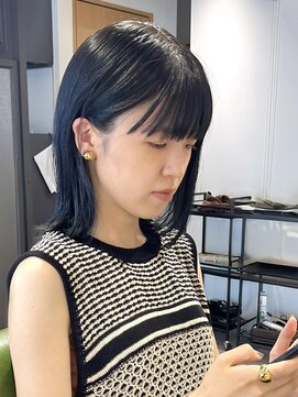 ラサ(rasa) 切りっぱなしブラック