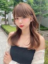 アフロート トウキョウ(AFLOAT TOKYO) 大人可愛い小顔前髪顔周りレイヤーカットロングヘア20代30代40代
