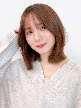 セイドット リー(Say. Ree) say.ボブくびれレイヤーボブオリーブグレーダークレッドベージュ