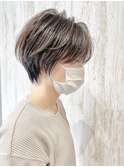 ニュアンスショート/大人ショート/束感大人スタイル/40代50代