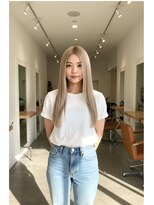 フュージョンファイブ(FUSION5) レイヤーロングベージュ20代30代40代くびれエクステ韓国ヘア