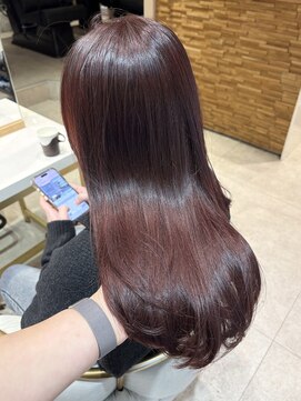 ブラン(blanc) ブリーチなし！赤髪@AZUSA