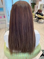 ビス ヘア アンド ビューティー 西新井店(Vis Hair＆Beauty)&nbsp;小顔レイヤーロブヘアウルフカットブリーチなしココアブラウン 
