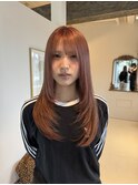 レイヤー×ピンクベージュ