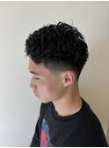 ピンパーマ/フェード/メンズパーマ