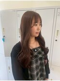 イメチェン/ピンクベージュ/アンブレラカラー/前髪/茨木
