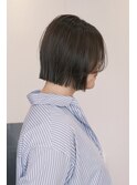 切りっぱなしボブ×ナチュラルストレート