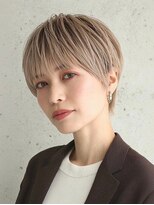 バイエイト(X８)&nbsp;前髪クールショート×ベージュ×髪質改善