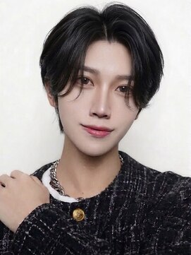ミヤビ(MIYAVI) 韓国風毛流れシースルーレイヤーセンターパート