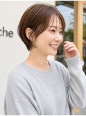 【153.キャップとの相性抜群♪ショートボブ】