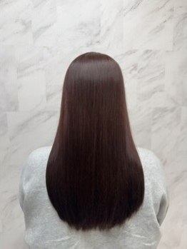 ナノヘアー(nano hair)の写真/【岡山】話題の*酸性ストレート*でダメージレスに艶髪を実現◎ひとりひとりにあわせた調合で違いを実感！
