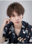 コンマアップバングショート